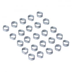 MCS Crimp Hose Clamp, 19/32 (14.99mm) Id. Zinc