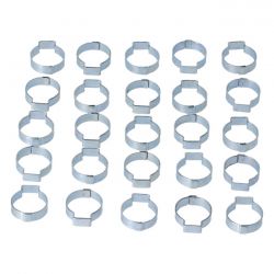 MCS Crimp Hose Clamp, 13/16 (20.57mm) Id. Zinc
