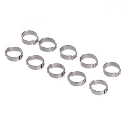 MCS Crimp Hose Clamp, 3/4 (19.05mm) Id. Stainless