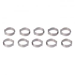 MCS Crimp Hose Clamp, 3/4 (19.05mm) Id. Stainless
