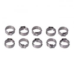 MCS Crimp Hose Clamp, 5/8 (16.00mm) Id. Stainless