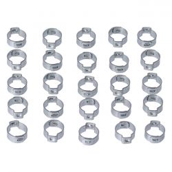 MCS Crimp Hose Clamp, 5/8 (16.00mm) Id. Zinc