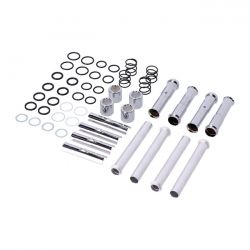 MCS Complete Evo B.T. Pushrod Cover Kit. Chrome