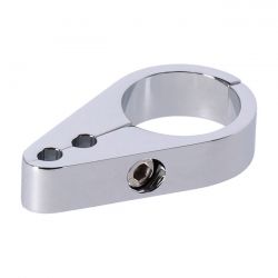 MCS 2-Piece Frame Cable Clamp. Throttle/Idle. Chrome