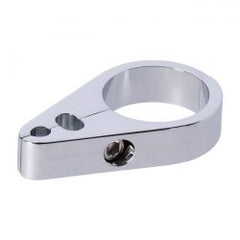 MCS 2-Piece Frame Cable Clamp. Throttle/Idle/Brake. Chrome