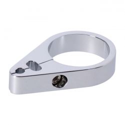 MCS 2-Piece Frame Cable Clamp. Throttle/Idle/Brake. Chrome
