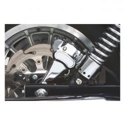 MCS Brake Caliper & Bracket Assembly, Rear. Chrome