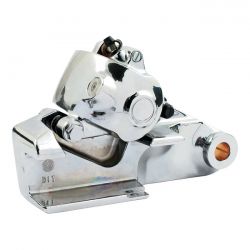 MCS Brake Caliper With Bracket, Rear. Chrome