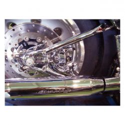 MCS Brake Caliper Assembly, Rear. Chrome