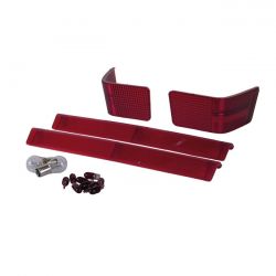 MCS Tour-Pak Replacement Lens Kit. Red Lens