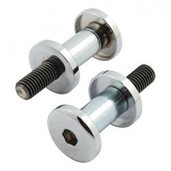 MCS Custom Smooth Riser Mount Kit. Chrome, 1/2-13 Threaded