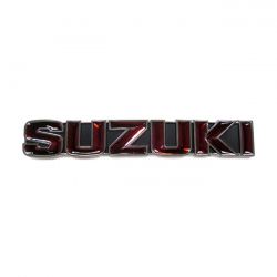 MCS Suzuki Gas Tank Emblem, Black/Red
