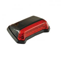 MCS Nitro, Mini Fender Led Taillight. Black. Red Lens