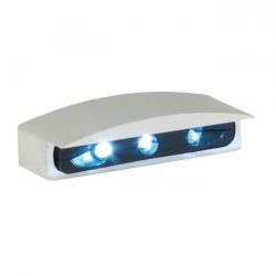 MCS Micro Led License Plate Light, Silver Housing