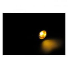 MCS Bullet Turn Signals, Flat Lens. Chrome