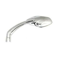 MCS Luca Mirror Set, 10mm. Chrome, Clear Glass