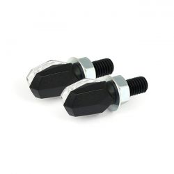 MCS Tiny, Led Turn Signals. Black, Smoke Lens