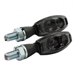 MCS Blaze Led Taillight/ Turn Signal Combo. Black. Smoke Lens