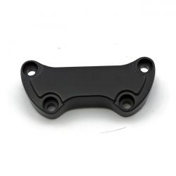 MCS Handlebar Clamp Low Scalloped, With Skirt. Black