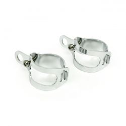 MCS Roper, Turn Signal Fork Mount Kit. 30-45mm. Chrome