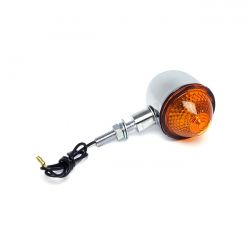 MCS Mini Bullet Lights, Chrome. Amber Lens