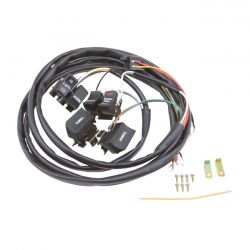 MCS Handlebar Wire & Switch Kit. Black Switches