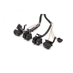 MCS Handlebar Wire & Switch Kit. Black Switches