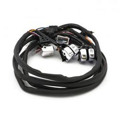 MCS Handlebar Switch & Wiring Kit. Radio. Chrome