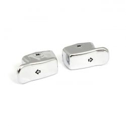 MCS Turn Signal Switch Extender Cap Set. Chrome