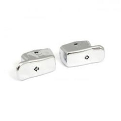 MCS Turn Signal Switch Extender Cap Set. Chrome