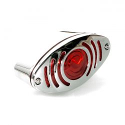 MCS Cateye Taillight Grill. Circle, Chrome