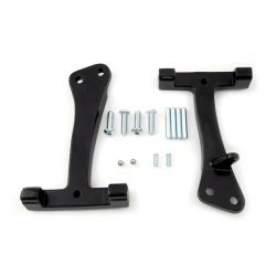 MCS Dyna Passenger Floorboard Mount Brackets. Black