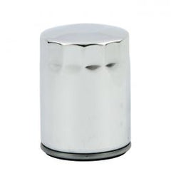 MCS Spin-On Oil Filter, For M8. Chrome