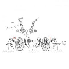 MCS Nut, Crankpin. L81-98 XL
