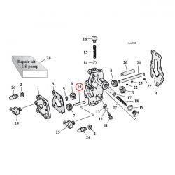 MCS Idler Shaft, Oil Pump