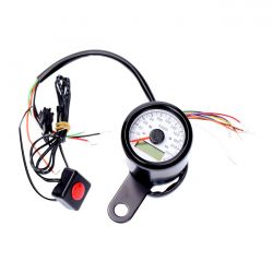 MCS Stoker, Electronic Speedometer 48mm. Black, White Face