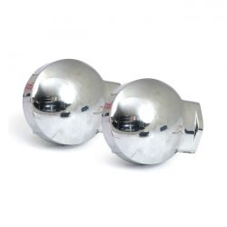 MCS 86-Up Style FL Led Turn Signals. Rear. Chrome