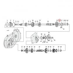 MCS Thrust Washer, Transmission Mainshaft, Right Side .098"
