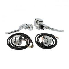 MCS Handlebar Control Kit Chrome 11/16" Bore