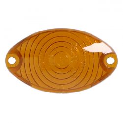 MCS Replacement Turn Signal Lens, Cateye. Dark Amber
