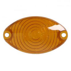MCS Replacement Turn Signal Lens, Cateye. Dark Amber