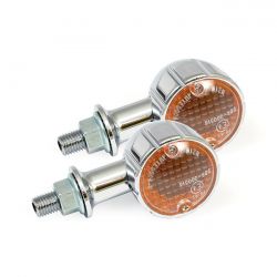 MCS Arizona, Halogen Turn Signals. Chrome. 20mm Stem