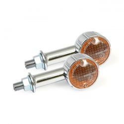 MCS Arizona, Halogen Turn Signals. Chrome. 40mm Stem