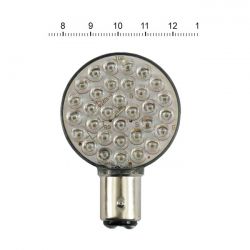 MCS Lollipop Flat Led Taillight & Turn Signal Bulb. Red