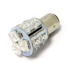 MCS Superflux Led Miniature Bulb. Red Light, Std Base