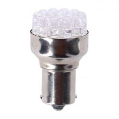MCS Turn Signal Led Bulb, Bay15S Socket. Red Light Emitting