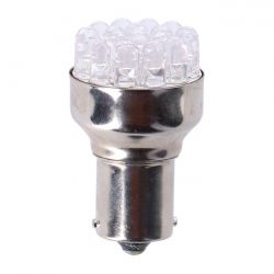 MCS Turn Signal Led Bulb, Bay15S Socket. Red Light Emitting