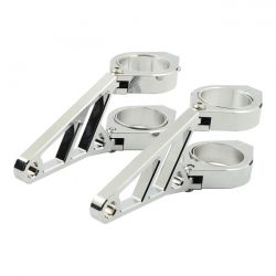 MCS Fingers, Adj. Headlamp Bracket Assembly 42-43mm. Chrome