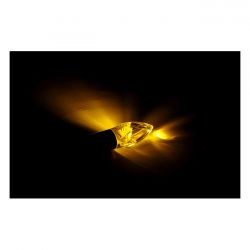 MCS Crystal, Led Turn Signal Set. Black Stem