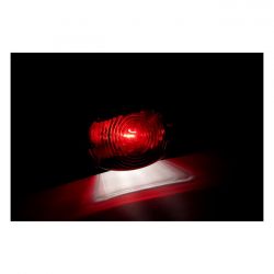 MCS Ny Oval, Taillight. Black. Red Lens